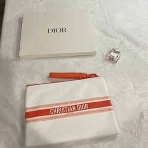 Dior Summer Trousse Pouch New with Ms Dior Parfum Mini Bonus!